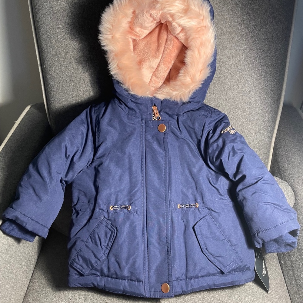 OSHKOSH Coat, Navy, 12m